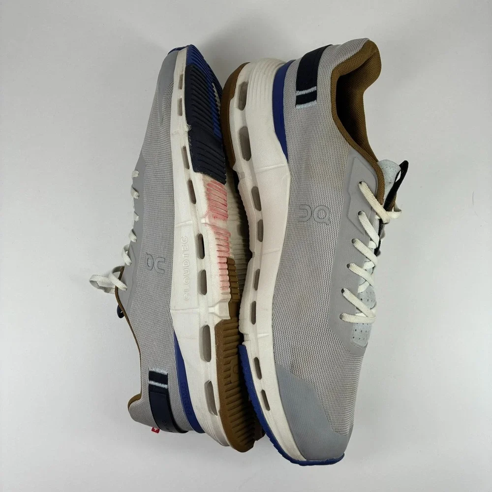 On Cloudnova Form 2 Men's US 12 Silver Heather Gray Mesh Walking Shoes Sneakers